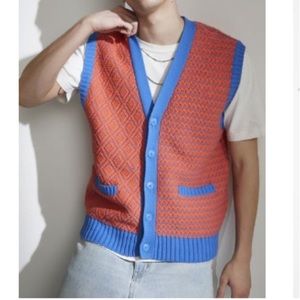 Cardigan sweater vest